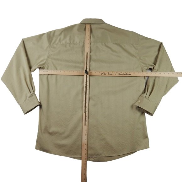 KENNETH COLE Shirt Men's Long Sleeve Casual Brown Extra Large 17 (34-35) - Picture 7 of 10